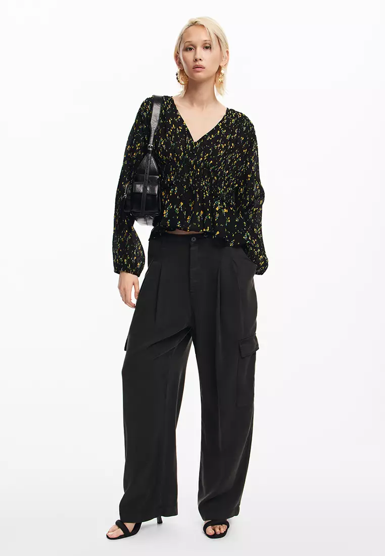 Desigual Woman Floral print blouse.
