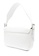By Far white By Far Manu Circular Croco Embossed Leather Shoulder Bag in Pure White 68AC6AC6F85B68GS_2