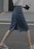 Sunnydaysweety blue High-Waisted Back-Slit Denim Midi Skirt A21031925 8F980AA5CEA55FGS_3