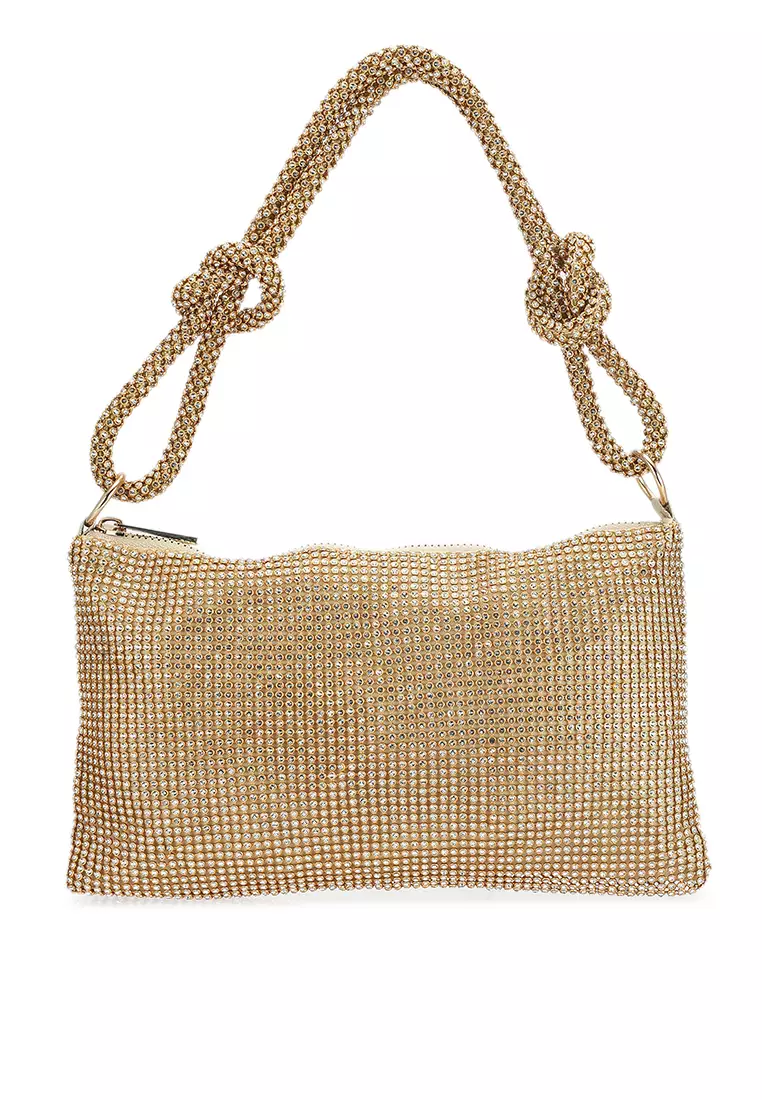 Gold mesh handbag online