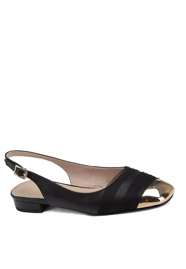 Discount on Twenty Eight Shoes  shoes - SKU: VANSA Fashionable Metal Toe Buckle Back Strap Low Heel Shoes VSW-F501