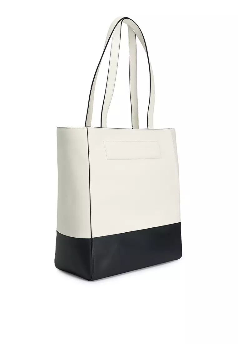 Ikon K Leather Medium Tote Bag