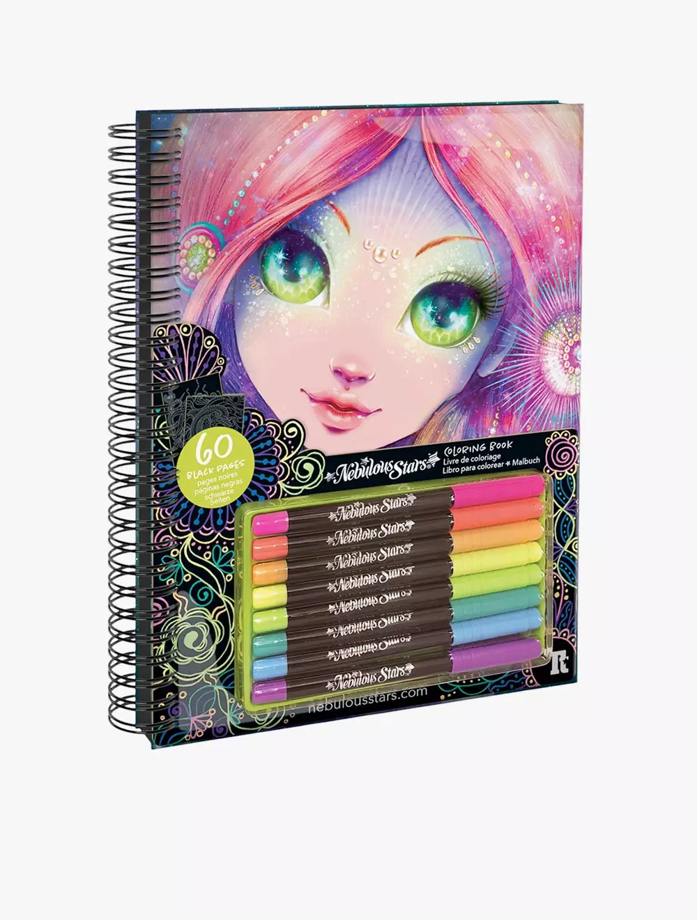 Nebulous Star BLACK PAGES COLORING BOOK - NBU11111