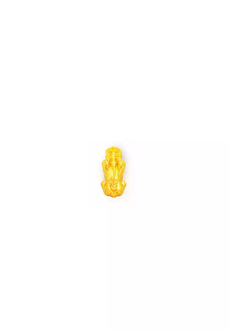 999.9/24K Pure Gold 3D Pixiu Charm (0.53g ±)