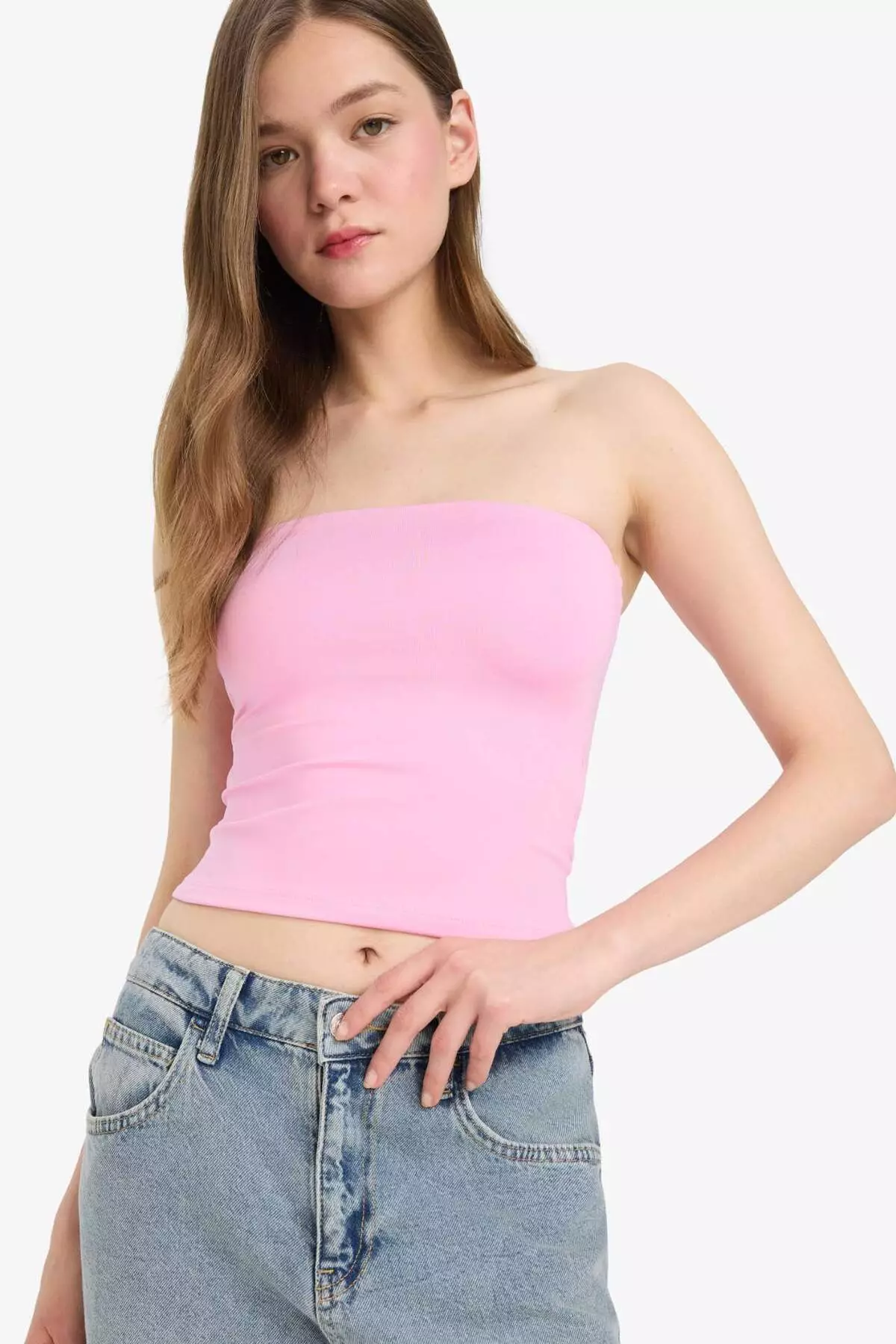 Cool Fitted Strapless Blouse F5162Ax25Sm