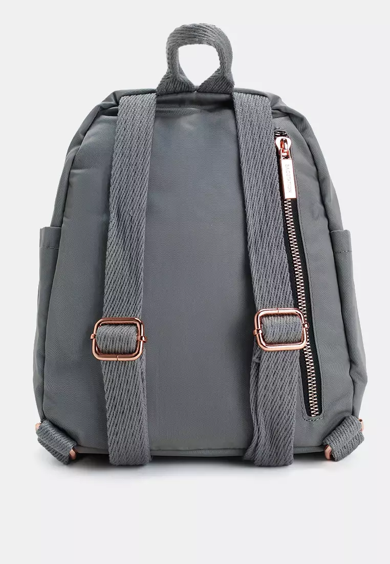 Rose Gold Series Crinkle Nylon Small Backpack