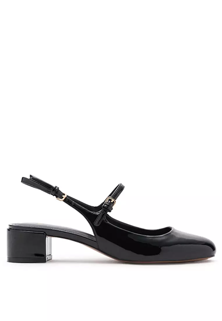 Buy Mango Patent Leather-Effect Block-Heels 2025 Online ZALORA