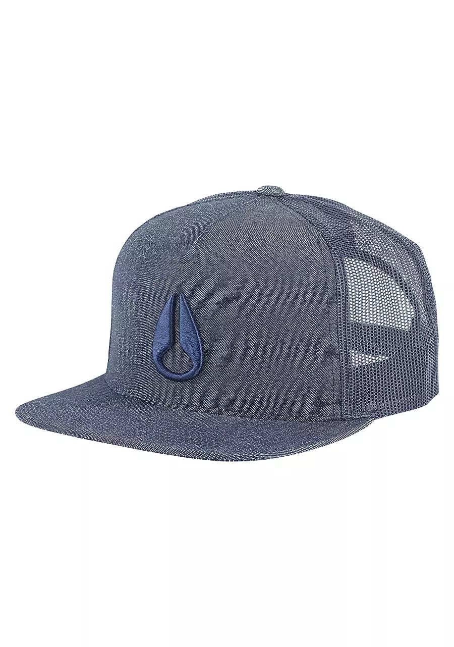 NIXON HAT-DEEP DOWN TRUCKER HAT NAVY DENIM-C19961738