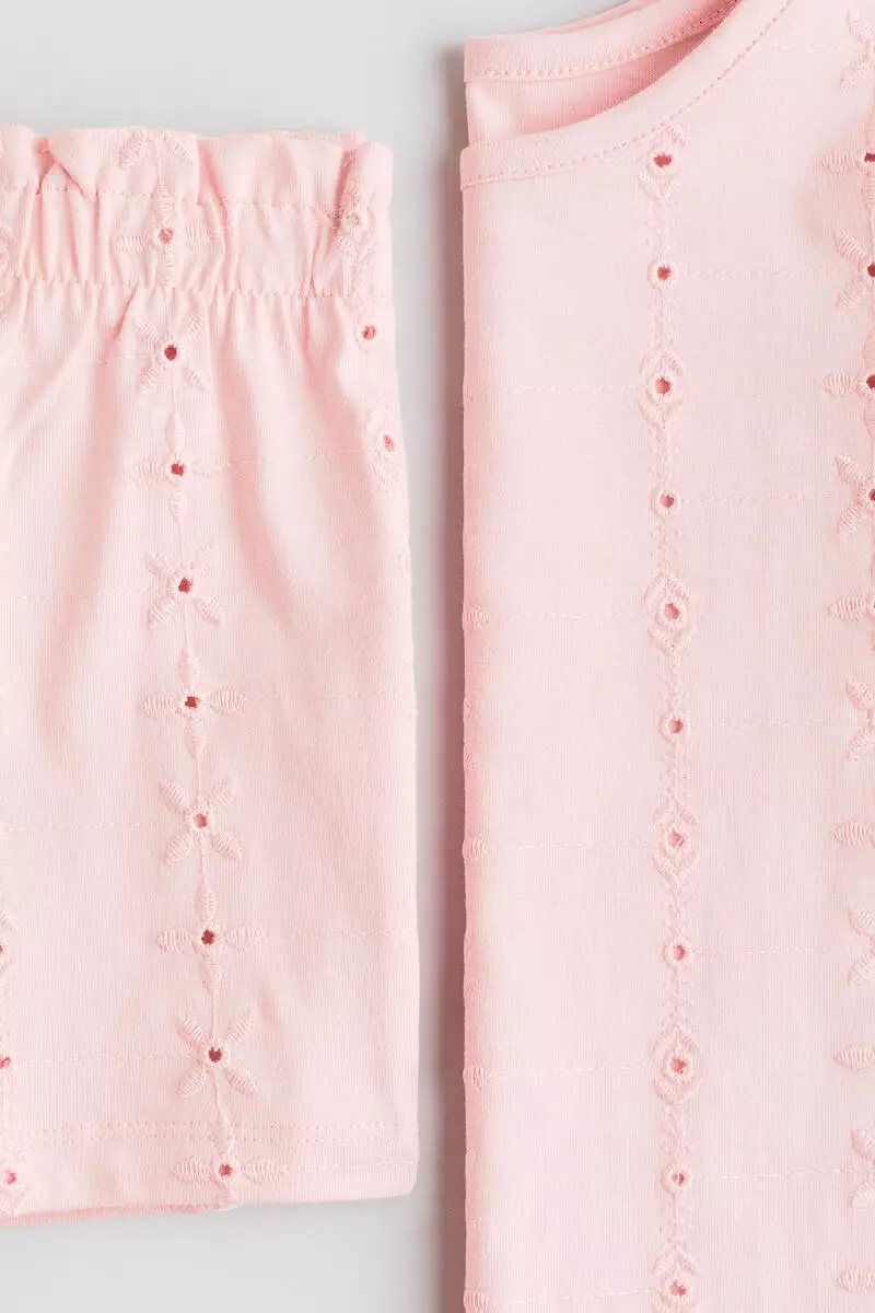 2-piece broderie anglaise set