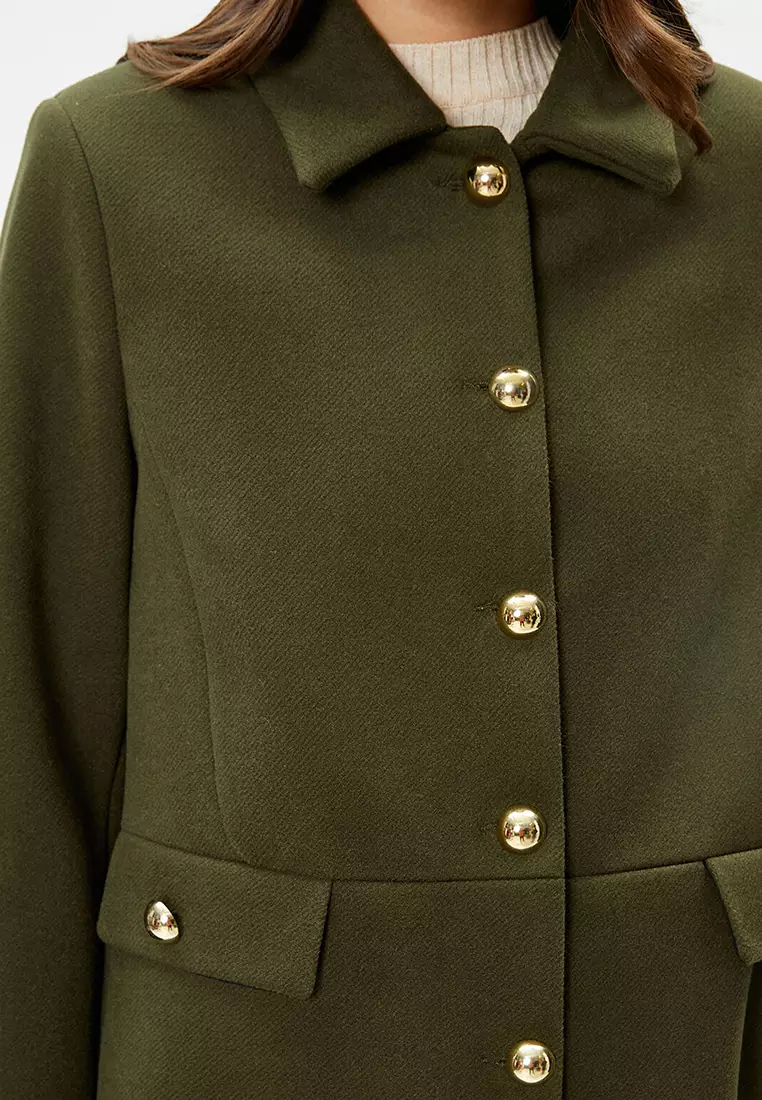 Gold Buttoned Kase Coat