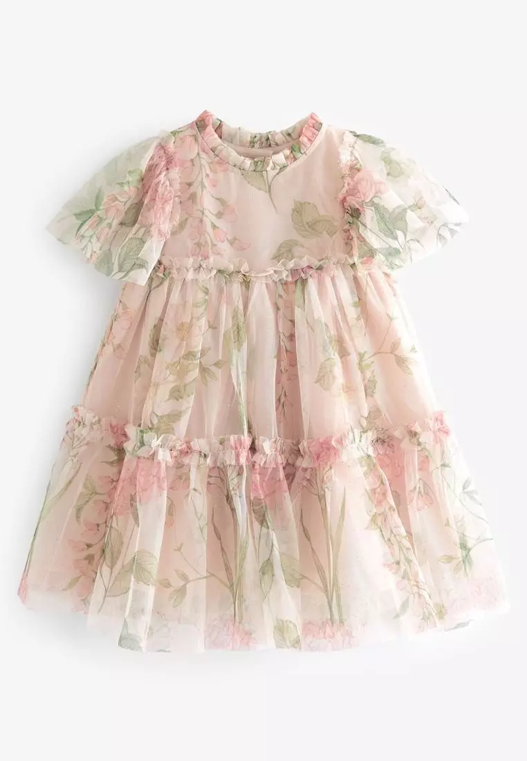 Next pink 2025 baby dress