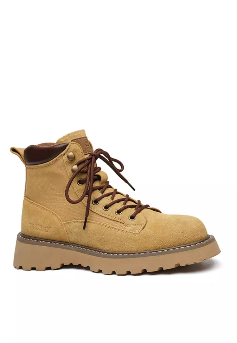 Discount on Twenty Eight Shoes  shoes - SKU: VANSA Vintage Cow Suede Cargo Martin Boots VSM-B-8236