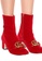 Gucci red Gucci GG Marmont Velvet Women's Boots in Red A3E72SH3E02C54GS_7