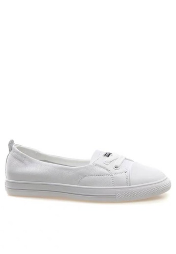 Twenty Eight Shoes white Smart Causal Leather Sneakers RX12812 B65C5SHA319683GS_1
