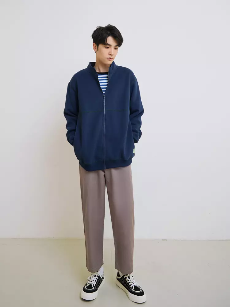 Pure Cotton Straight Casual Pants [KL1445]