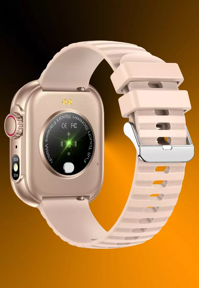 Unisex Smart Watch, Silicone Strap - Multi-functions - Bluetooth Call - Flash light IOS/Android