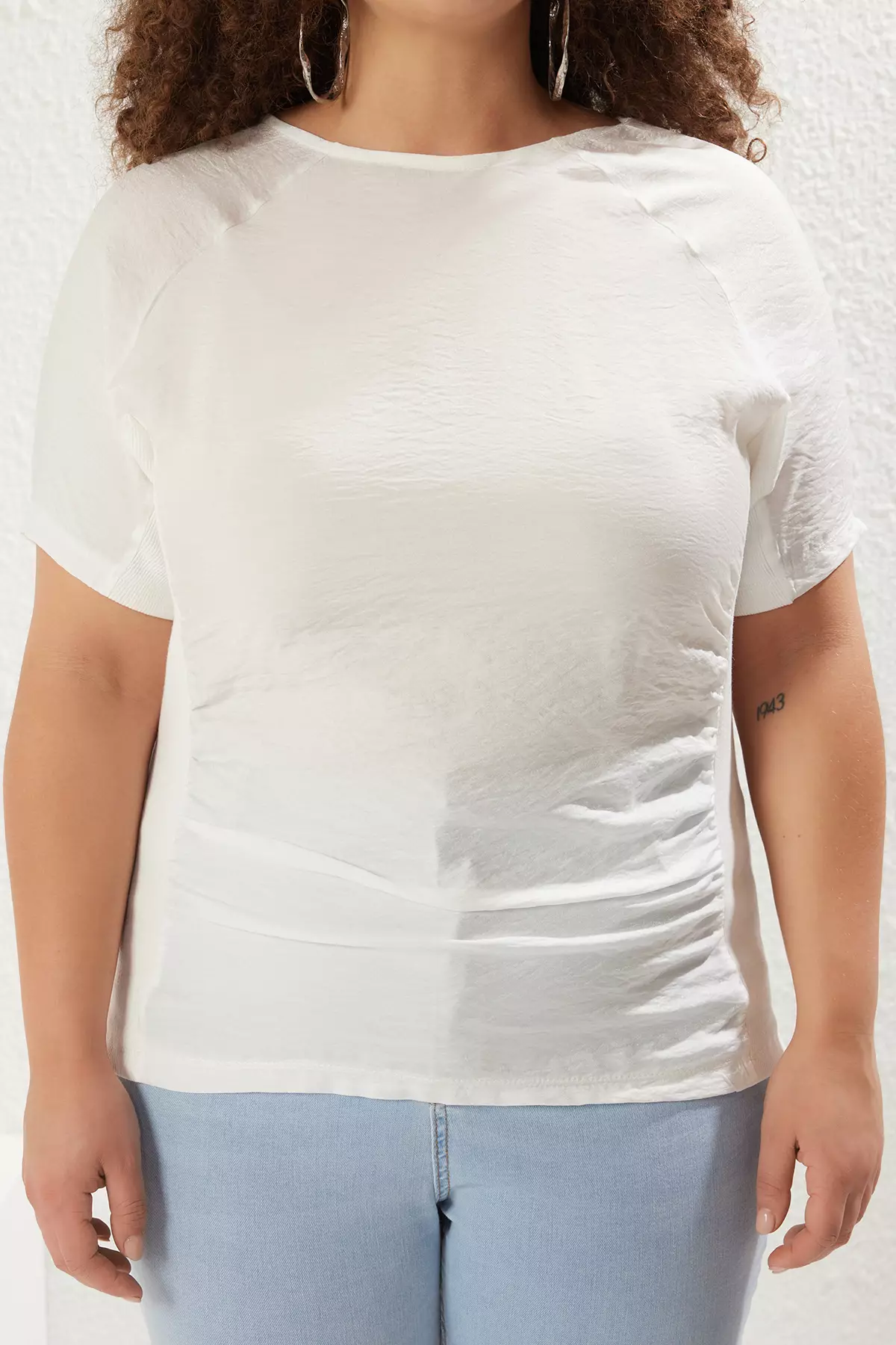 Plus Size Knitted Blouse