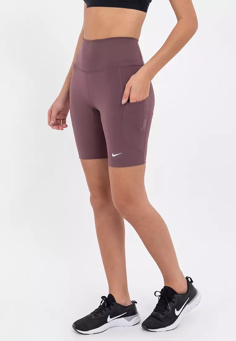 Nike One High Waisted 8In  Biker Shorts Pocket Short