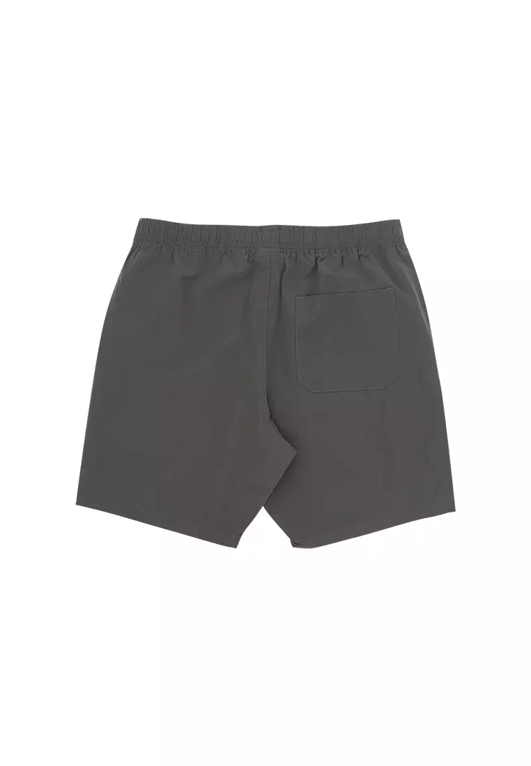 Men's Pull-On Shorts with Back Pocket - Dark Grey