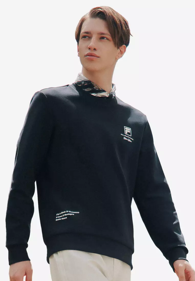 Fila high neck sweatshirt with front logo hotsell