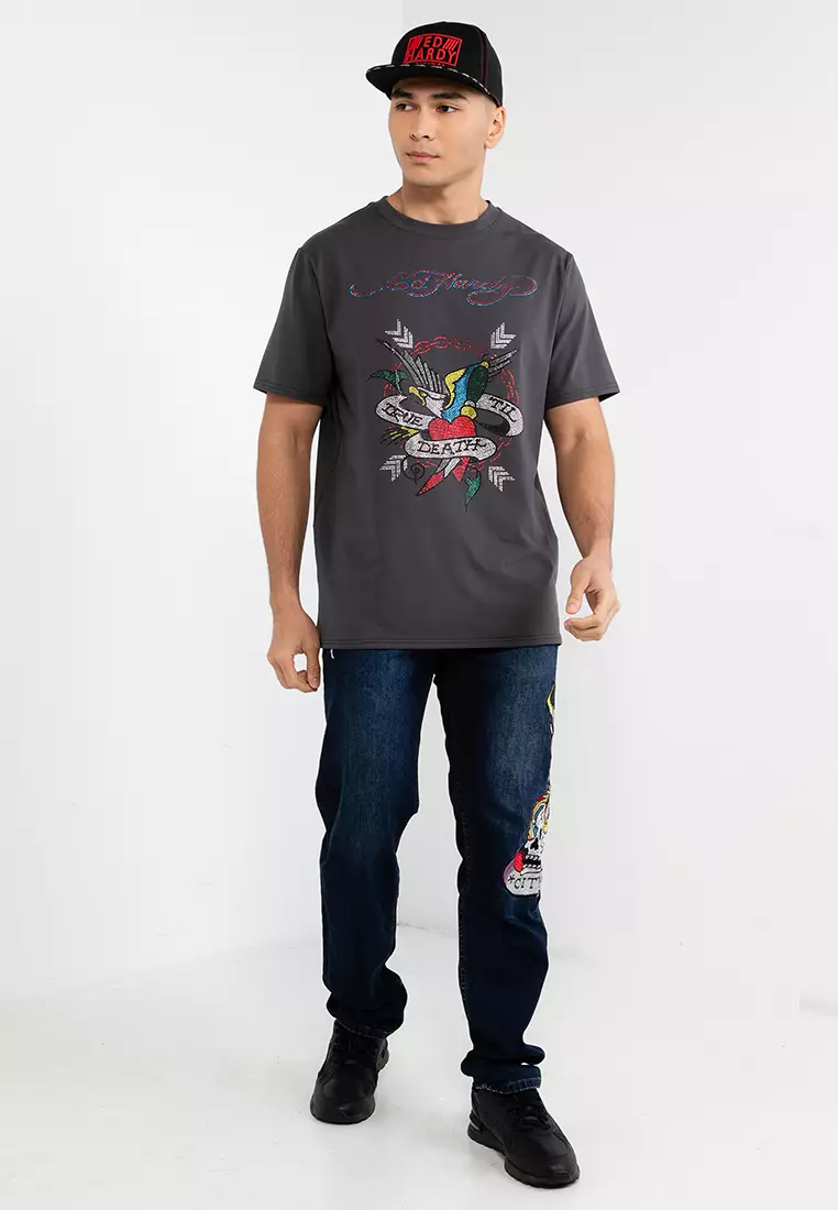 Buy Ed Hardy Ed Hardy True Till Death Eagle Online | ZALORA Malaysia