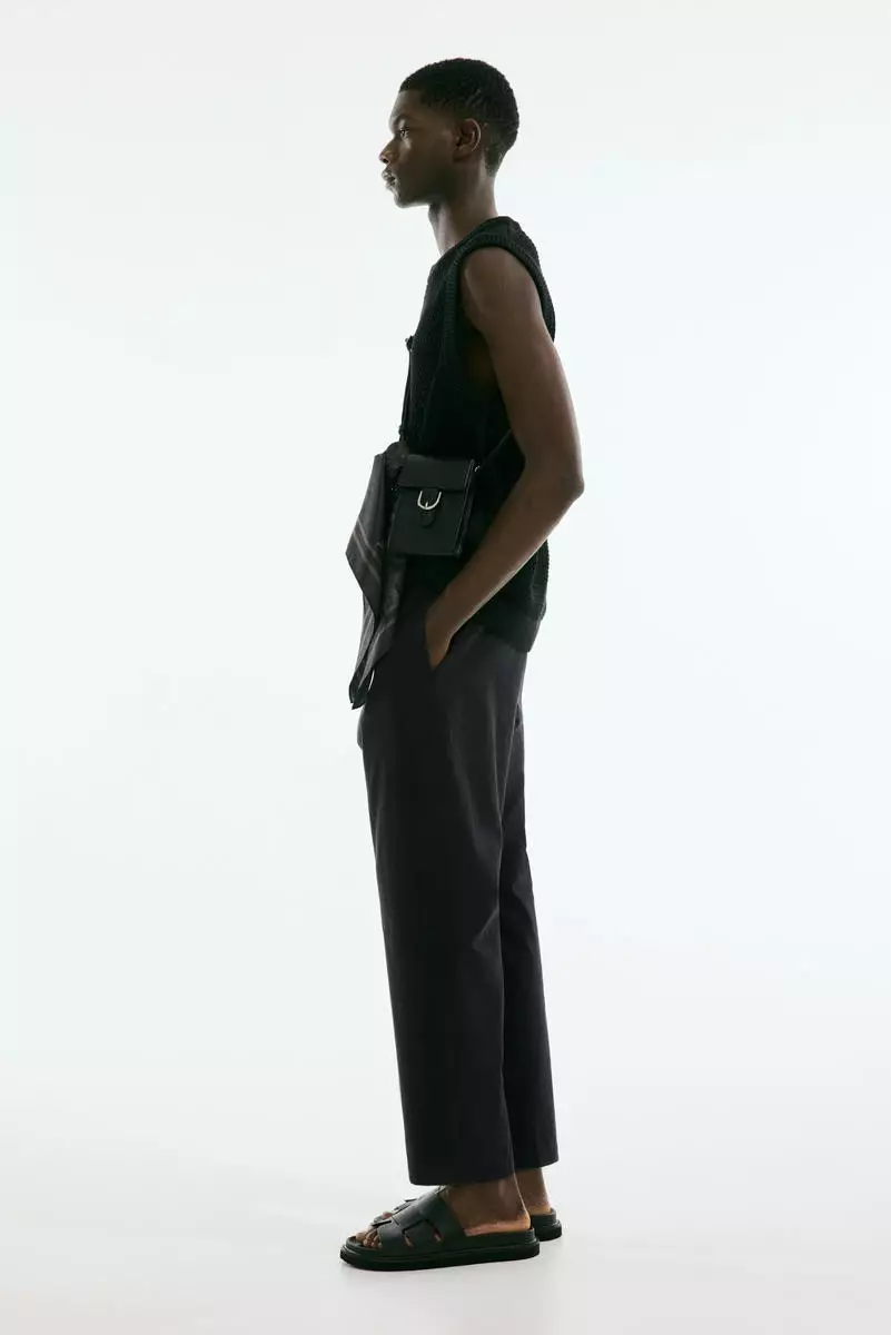 Relaxed Fit cotton-blend twill trousers