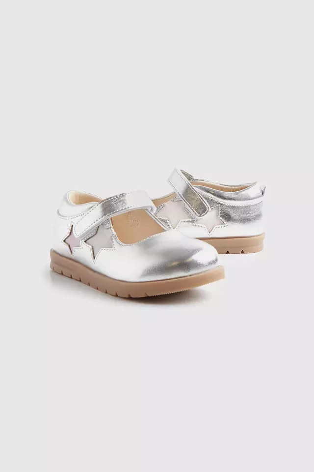 Mothercare Silver Star Shoes - Sepatu Anak Perempuan (Silver)