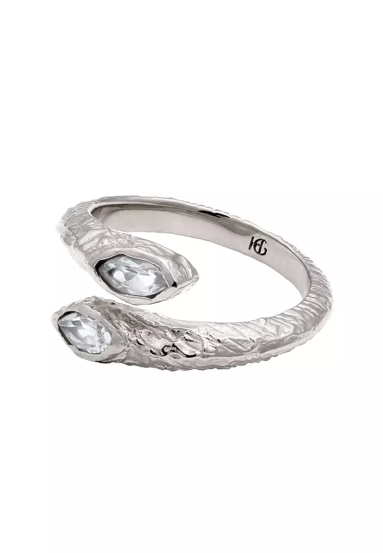 EXCLUSIVE Cincin Perhiasan Perak 925 Wanita Amethyst Light Green