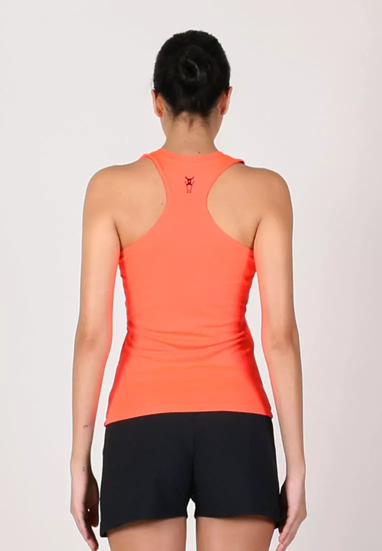 Amnig Women Essential Performance Singlet (Orange)