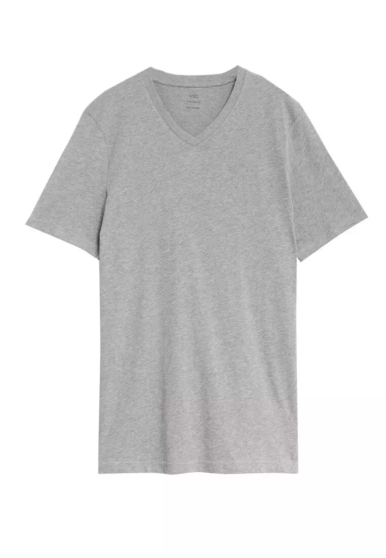 Buy MARKS & SPENCER M&S Collection Pure Cotton TShirt 2024 Online