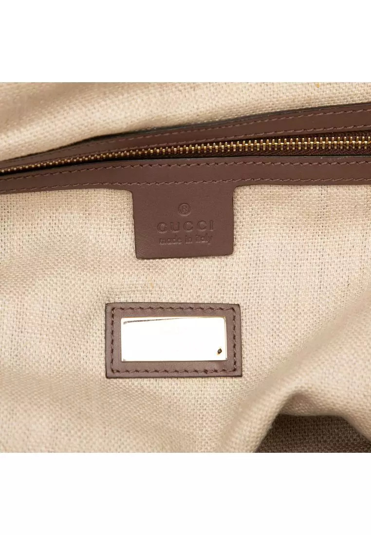 Pre-Loved Gucci Canvas Craft Tote