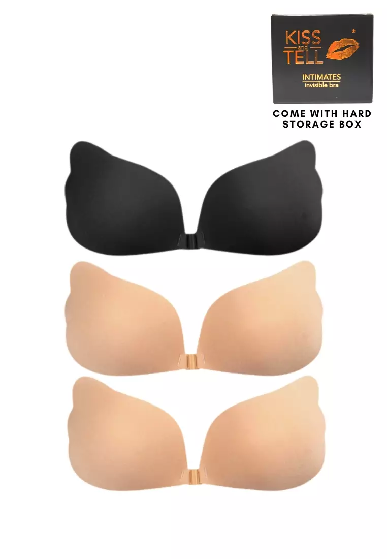 Buy Kiss & Tell 3 Pack Angel Push Up Nubra in 1Black and 2Nude Seamless  Invisible Reusable Adhesive Stick on Wedding Bra 隐形聚拢胸胸貼 Online