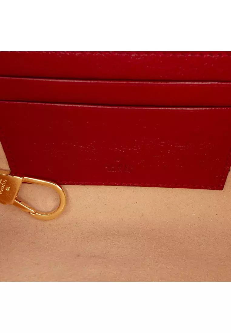 Pre-Loved Gucci Mini Leather Rajah Web Chain Crossbody