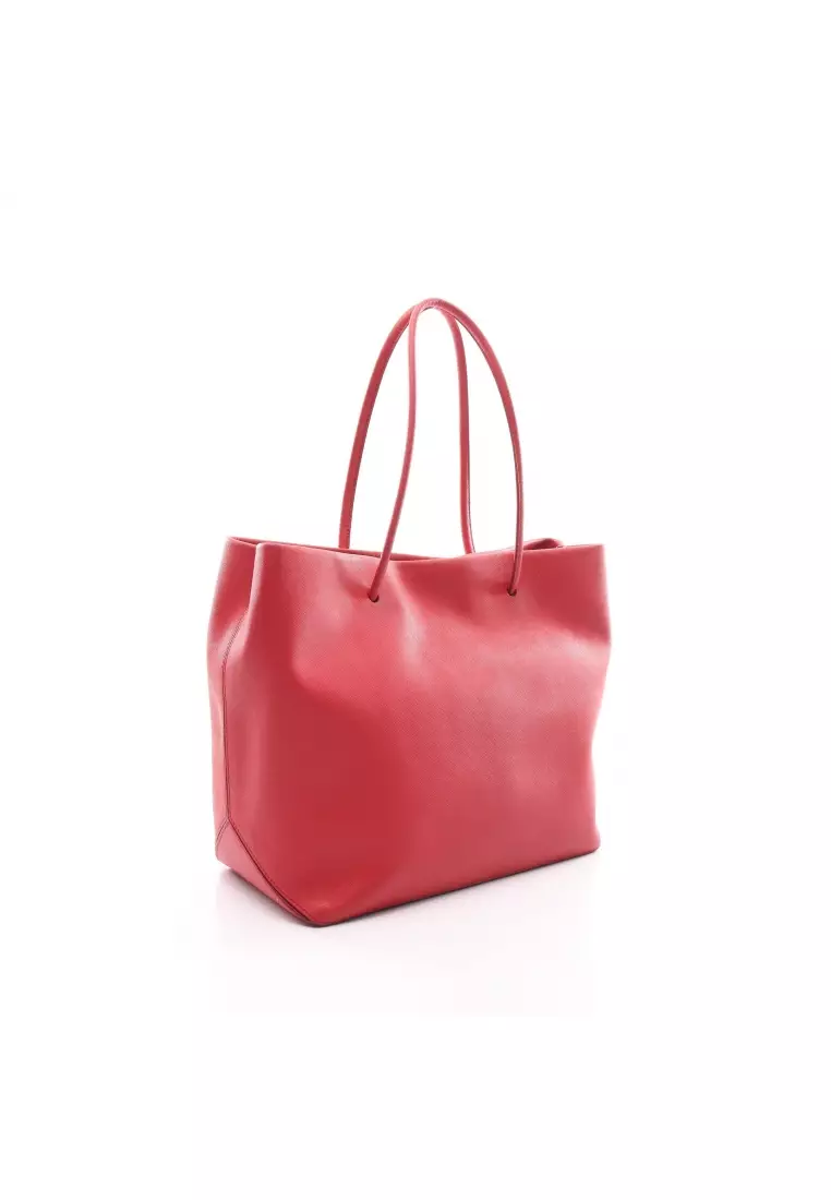 Marc jacobs leather top logo shopper tote