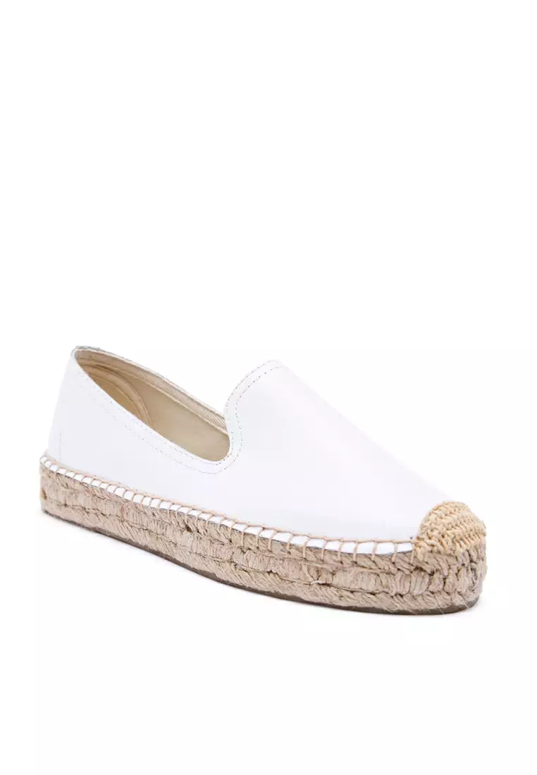 Platform Cow Leather Espadrilles HB7101
