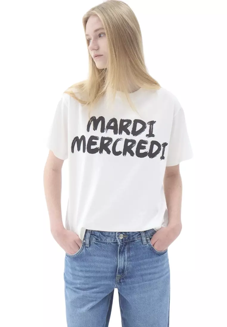 Tshirt Brush Logo - Ivory Black