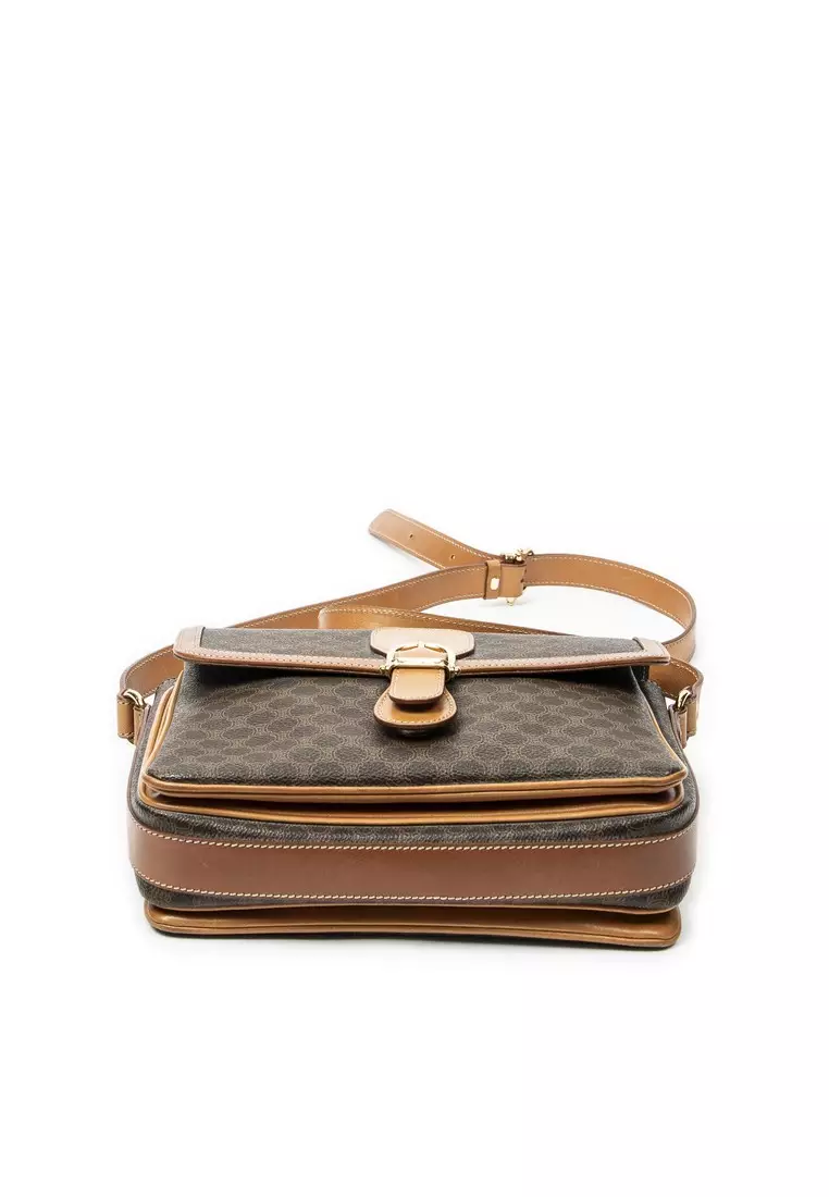 Pre-Loved Vintage Buckle Flap Crossbody