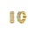 Glamorousky white Fashion and Elegant Plated Gold Twist Geometric Round Stud Earrings with Cubic Zirconia 6F4C3AC0B4B4C9GS_1