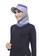 Attiqa Active grey Short Runner- Grey list Marine Blue , Sport Hijab 5AD92AAEE065BEGS_3