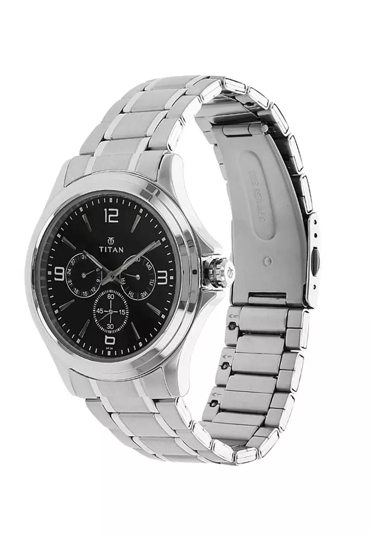 Titan Neo Mens Silver Stainless Steel Watch TTN1698SM01