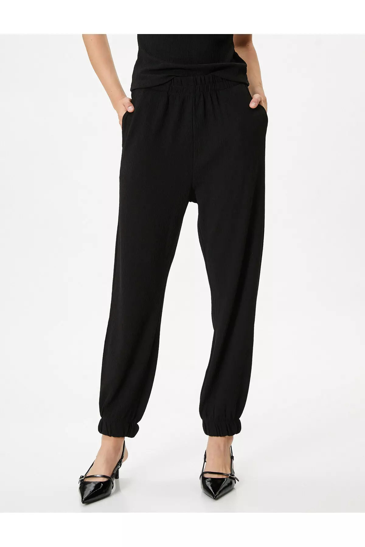 Koton Basic Jogger Sweatpants Elastic Waistband Pantalones de