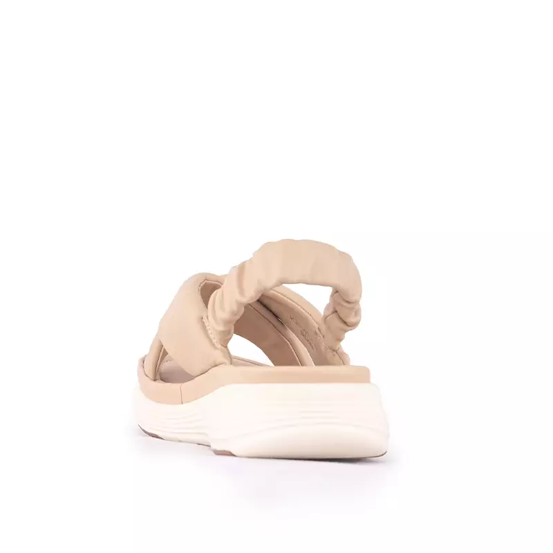 Sandal Strap Sling Back Wanita Casual Gino Mariani Brianna Apricot