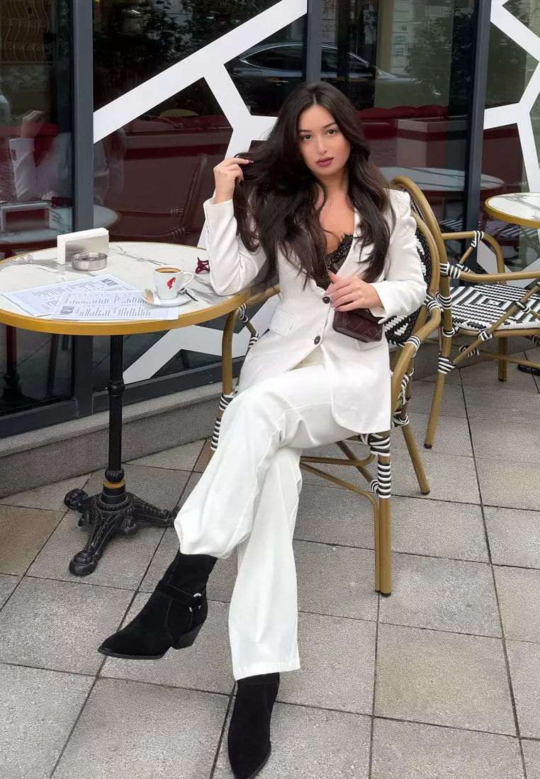 Harness Detail Ankle Boots in Black