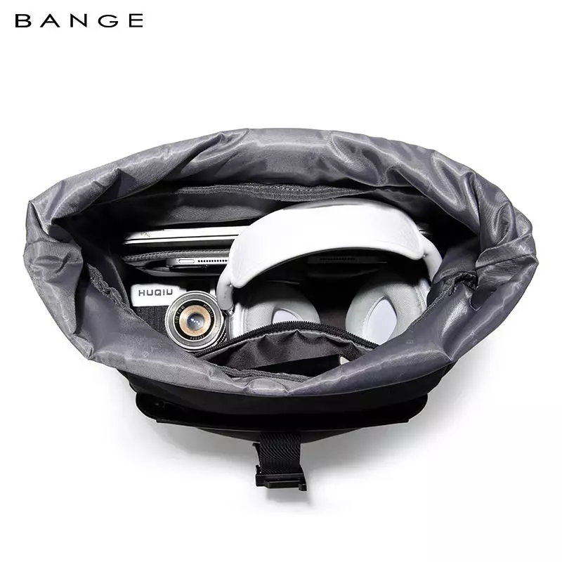 BANGE BG3126 Tas Ransel pria Laptop Kerja Backpack Pria Ringan Waterproof 15.6 Inch- Black