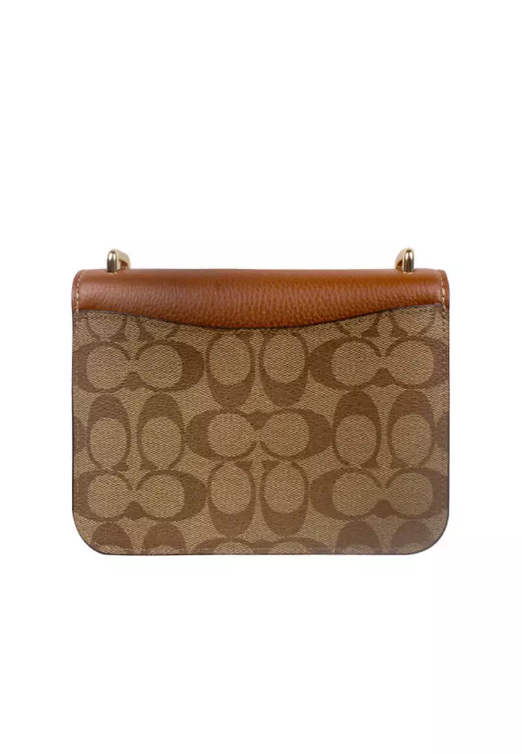 Morgan Square Crossbody Bag In Colorblock Signature Canvas CL462