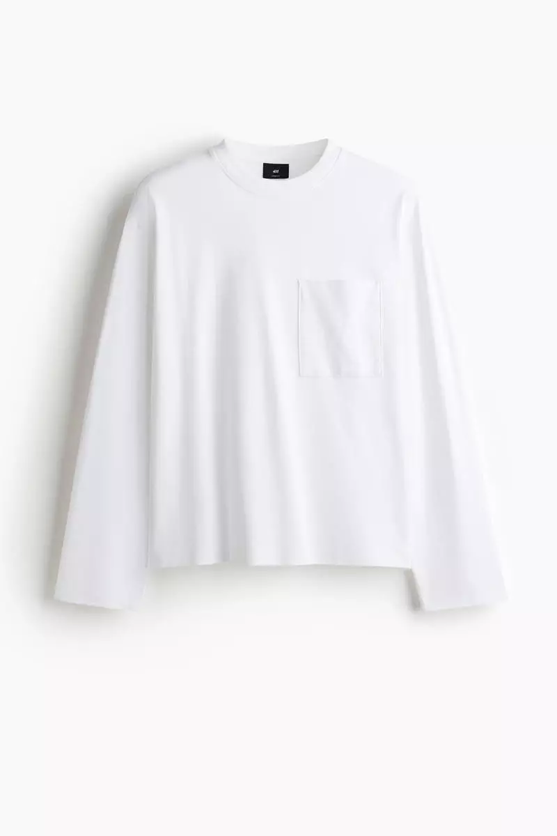 Loose Fit Long-sleeved jersey top