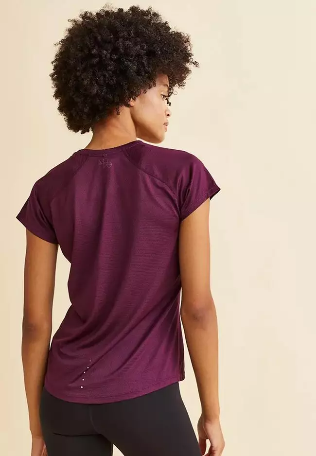 Purple discount sports top