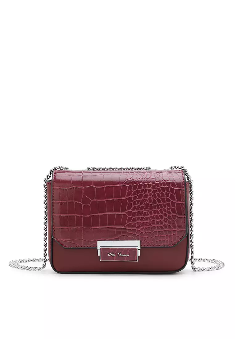 Women's red sale cross body bags