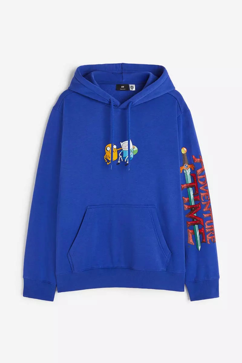 H&m hoodie blue on sale