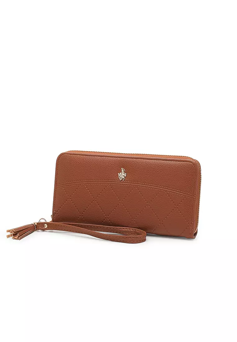 Women's Long Zipper Wallet (Dompet Panjang Ritsleting Wanita) - Cokelat
